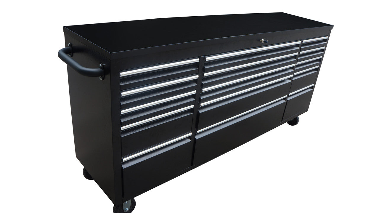 72inch 15 Drawers Tool Chest - BLACK