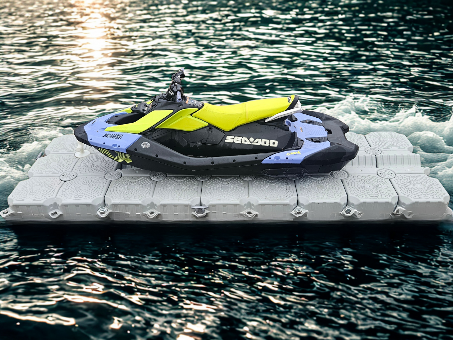 Premium Modular PWC Dock – 13' x 6.5' (4m x 2m)   JET-SKI , SEA-DOO DOCK.