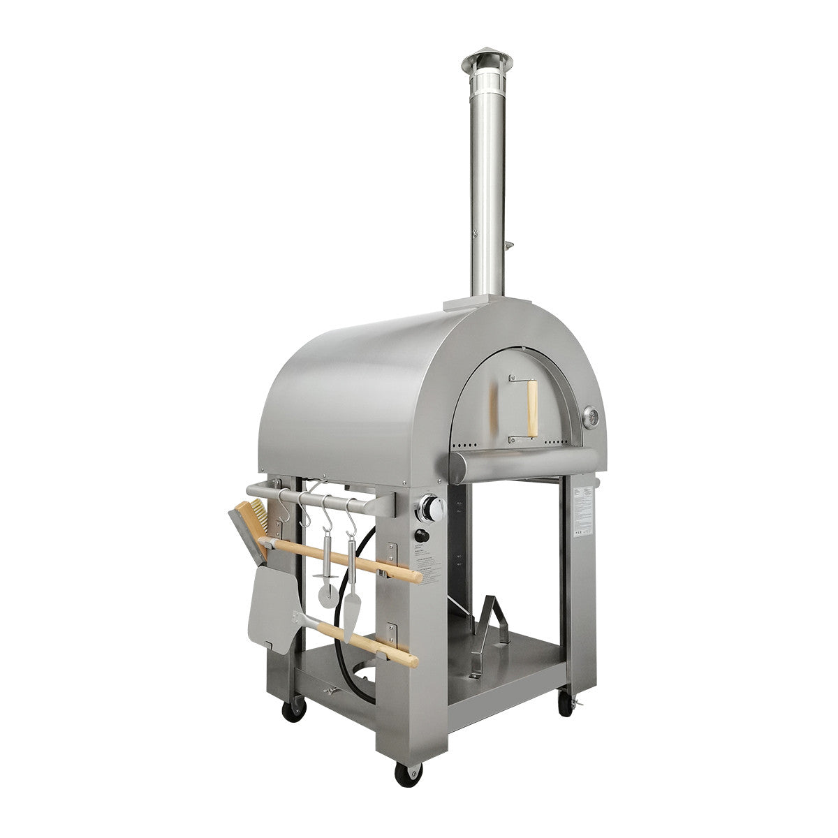 Kitchen Stainless Steel Gas / Wood fired outdoor pizza oven HPO03SH