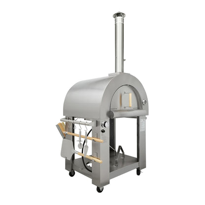 Kitchen Stainless Steel Gas / Wood fired outdoor pizza oven HPO03SH