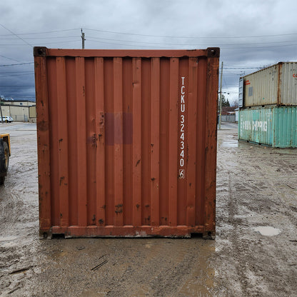 20 FOOT brown USED SHIPPING CONTAINER  TCKU3243406