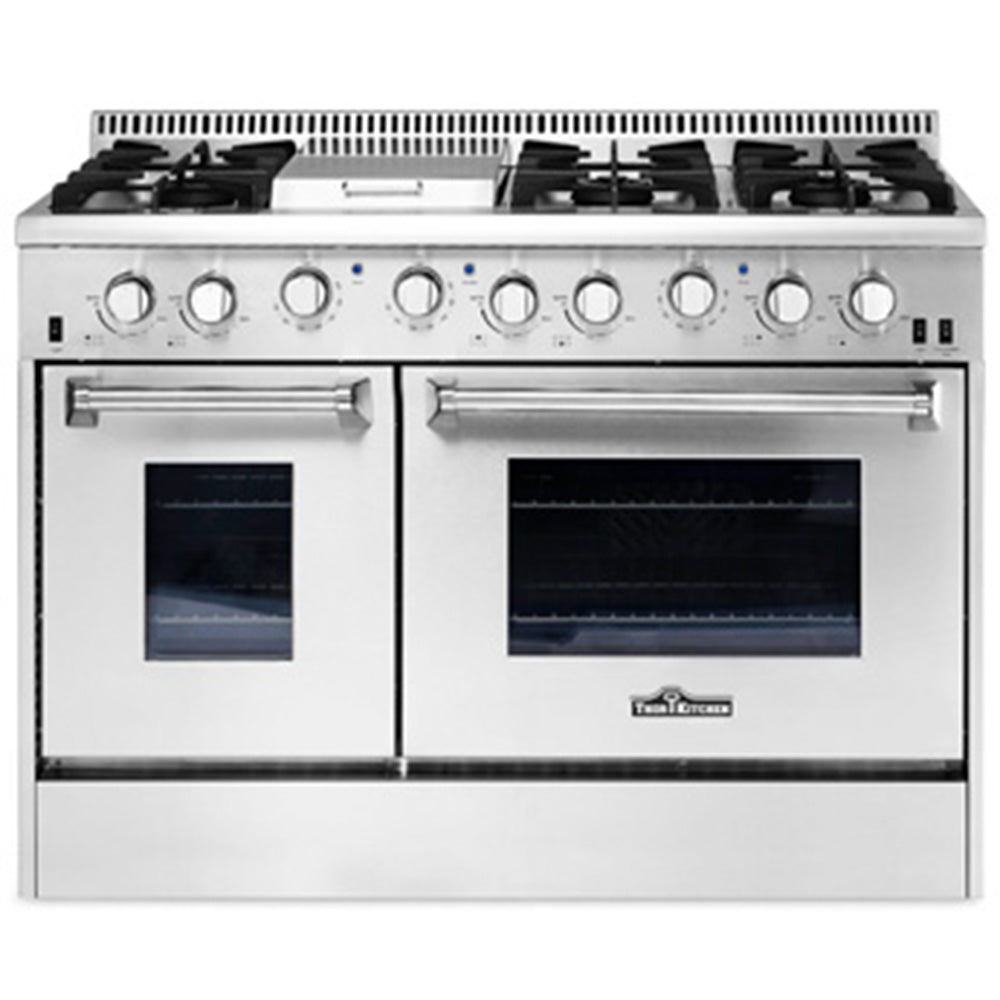 HRG4808U THOR 48" Commercial Range with Six Burners, Griddle Section