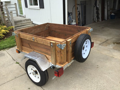 4x4 Mini Utility Trailer GALVANIZED