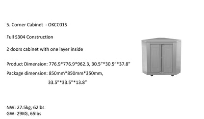 pro-style 8-piece Modular Outdoor Kitchen Suite