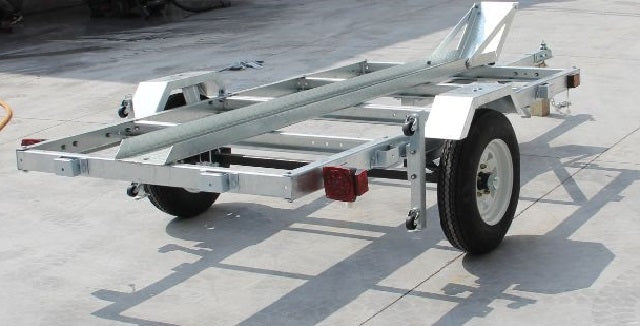 THE ULTRA 4X8  GALVANIZED FOLDING TRAILER