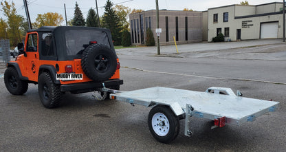 THE ULTRA 4X8  GALVANIZED FOLDING TRAILER