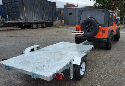 THE ULTRA 4X8  GALVANIZED FOLDING TRAILER