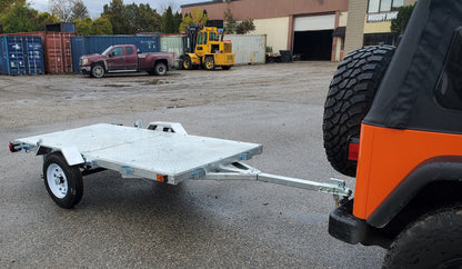 THE ULTRA 4X8  GALVANIZED FOLDING TRAILER