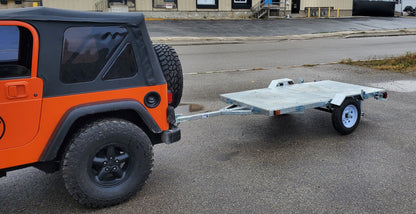 THE ULTRA 4X8  GALVANIZED FOLDING TRAILER