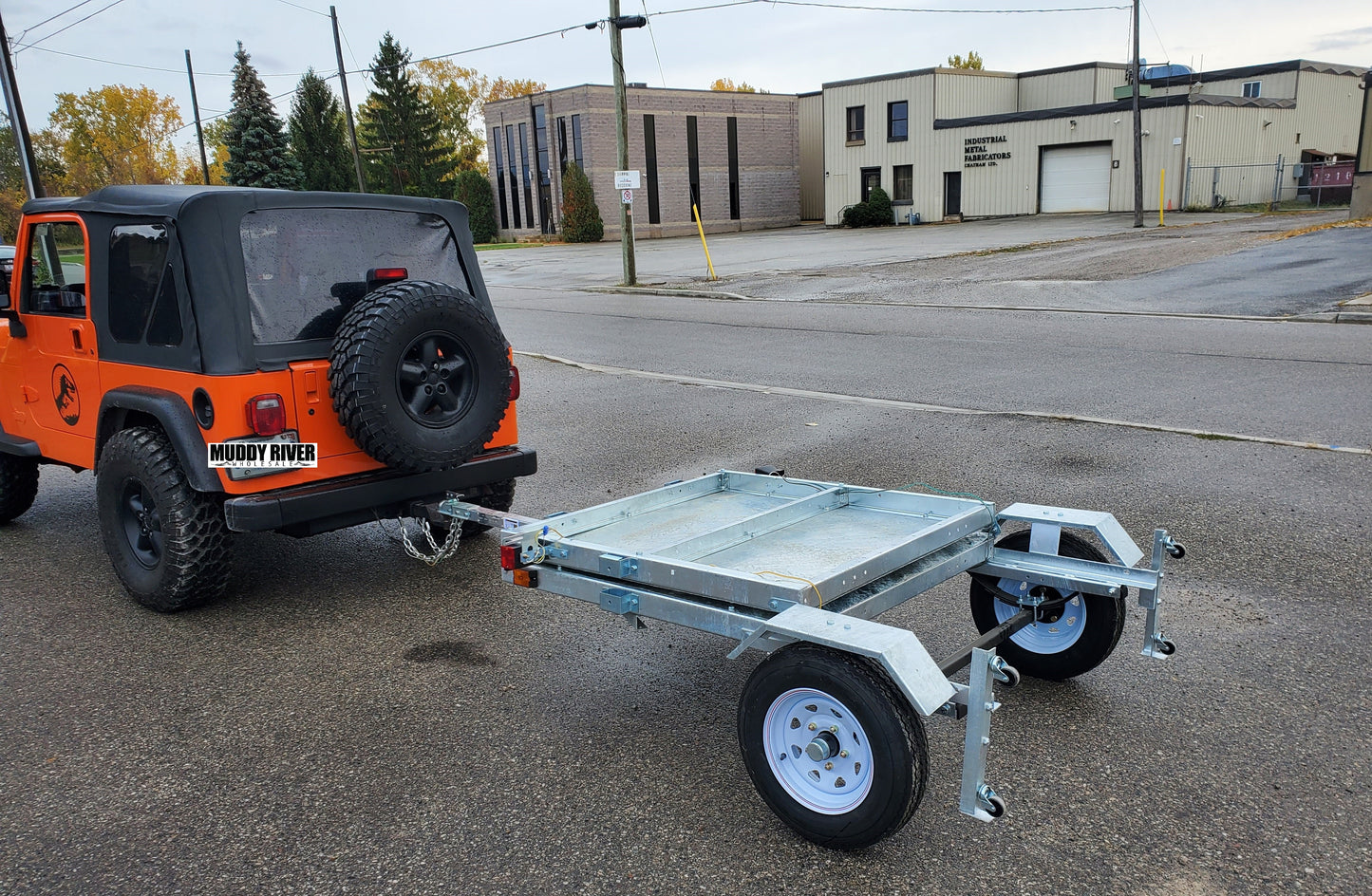 THE ULTRA 4X8  GALVANIZED FOLDING TRAILER