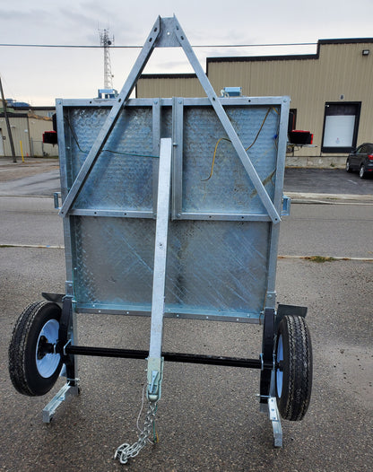 THE ULTRA 4X8  GALVANIZED FOLDING TRAILER