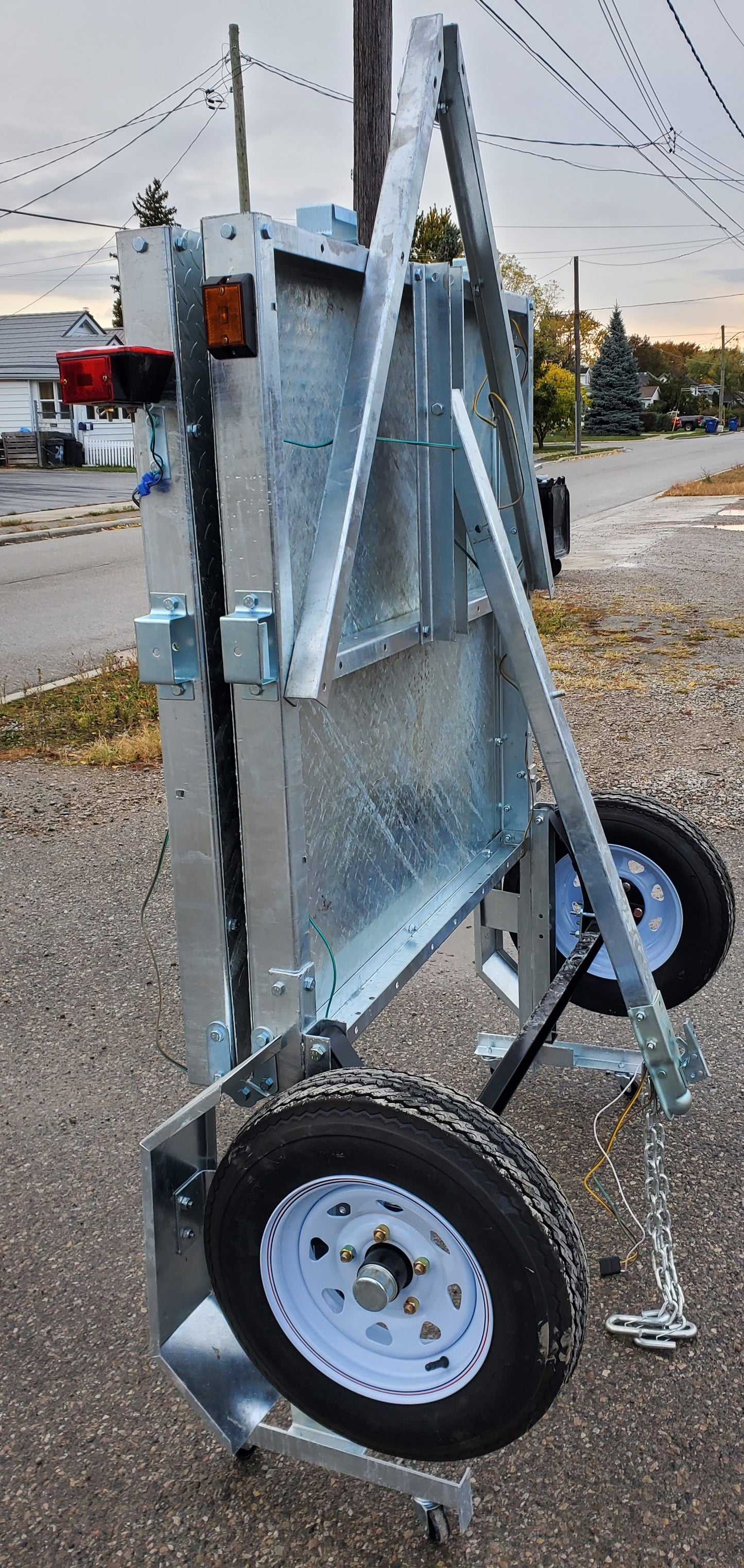 THE ULTRA 4X8  GALVANIZED FOLDING TRAILER