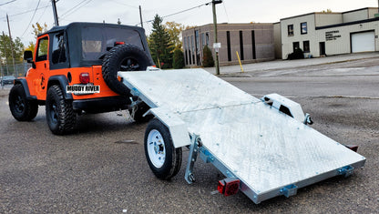 THE ULTRA 4X8  GALVANIZED FOLDING TRAILER