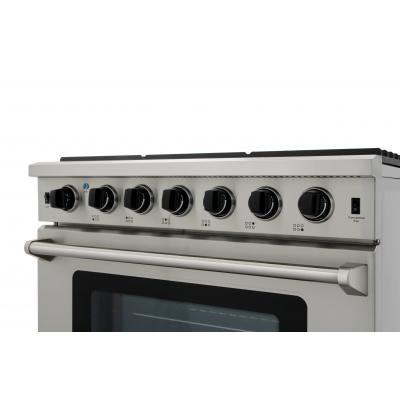 LRG3601U Thor Kitchen – 36 inch Professional Gas Range in Stainless Steel