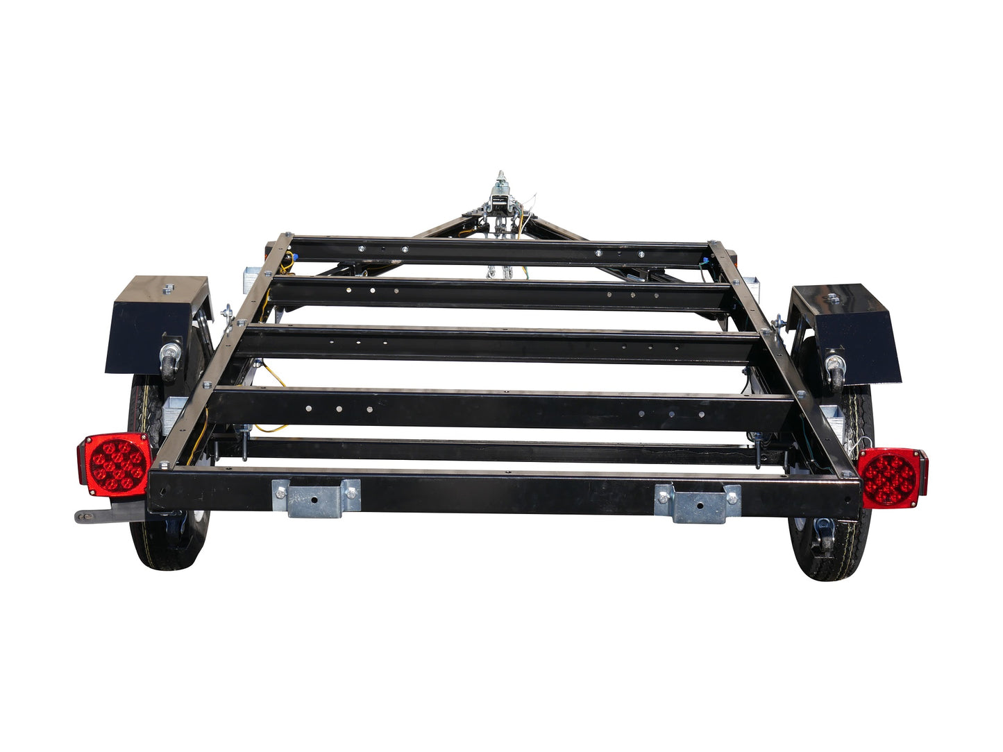 rear view  4 x8 freedom folding utility trailer  Muddy river wholesale