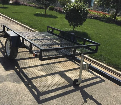 5x8 UTILITY TRAILER WITH GATES AND TILT!  BLACK