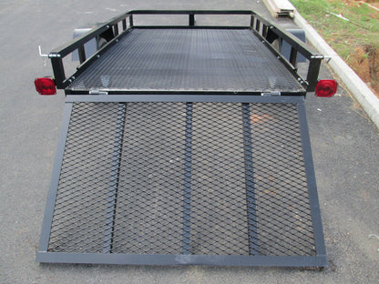 5x8 UTILITY TRAILER WITH GATES AND TILT!  BLACK