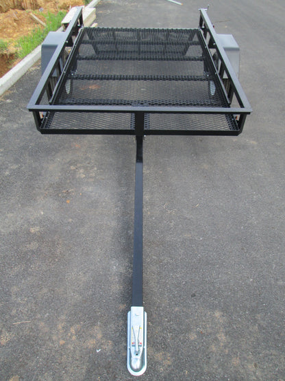 5x8 UTILITY TRAILER WITH GATES AND TILT!  BLACK