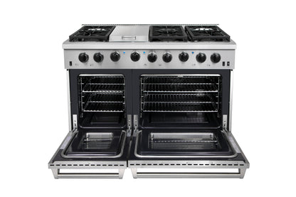 THOR KITCHEN 48" STAINLESS STEEL GAS RANGE