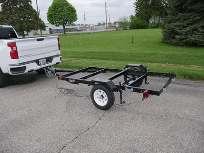 5X8 FOLDING UTILITY TRAILERS ( BLACK )