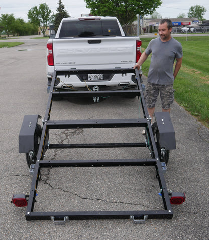 5X8 FOLDING UTILITY TRAILERS ( BLACK )