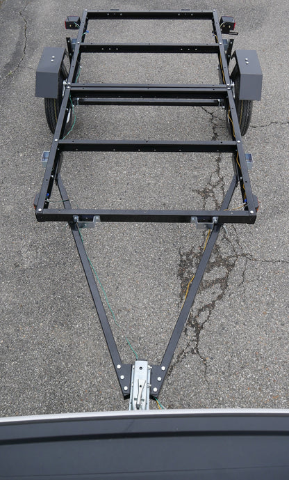 5X8 FOLDING UTILITY TRAILERS ( BLACK )