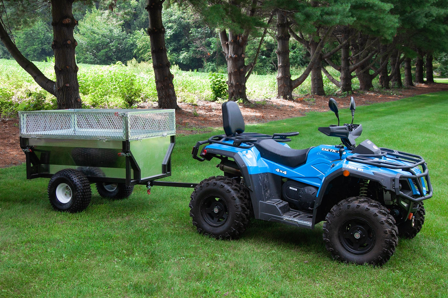 THE BOSS X - HEAVY DUTY STEEL ATV TRAILER ( with gates)