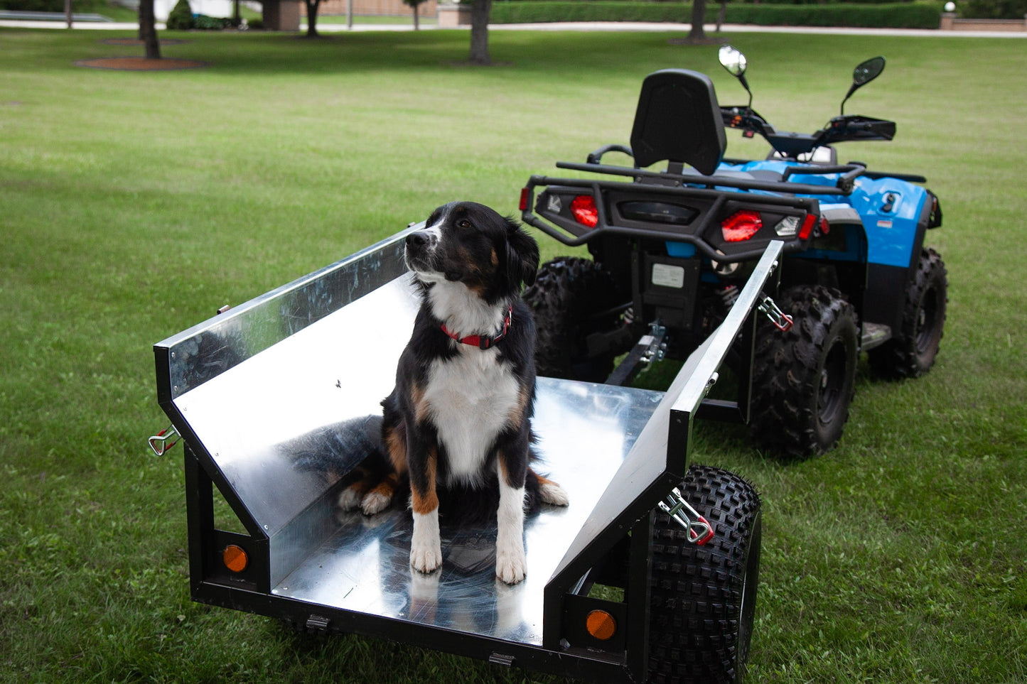 THE BOSS X - HEAVY DUTY STEEL ATV TRAILER ( with gates)