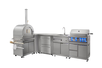 pro-style 8-piece Modular Outdoor Kitchen Suite